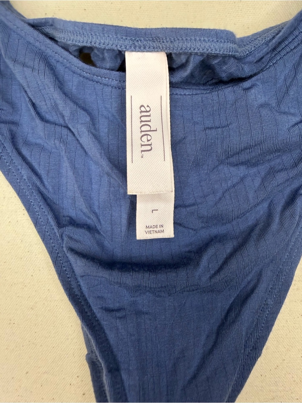 Lot of 4 Auden Ribbed Four-Piece Intimates Set- Blue Buttery Soft - Picture 10 of 10